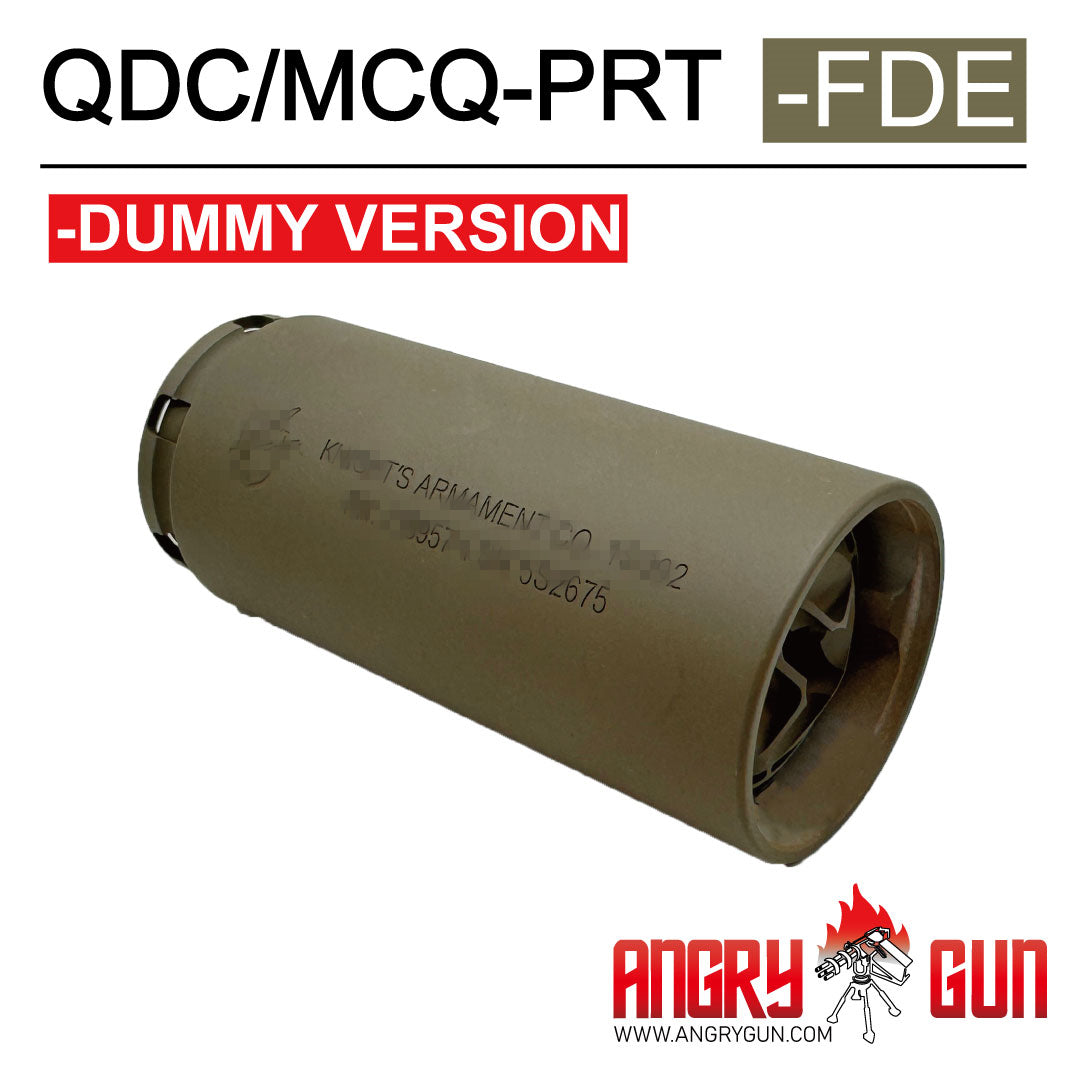 【AngryGun】QDC/MCQ-PRTタイプサプレッサー BLK QDC/MCQ-PRT Dummy Suppressor – BLK/FDE | Angry Gun