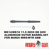 MK14/MK16 DD GOV ALUMINIUM OUTER BARREL SET SERIES  FOR MARUI MWS/MTR GBB