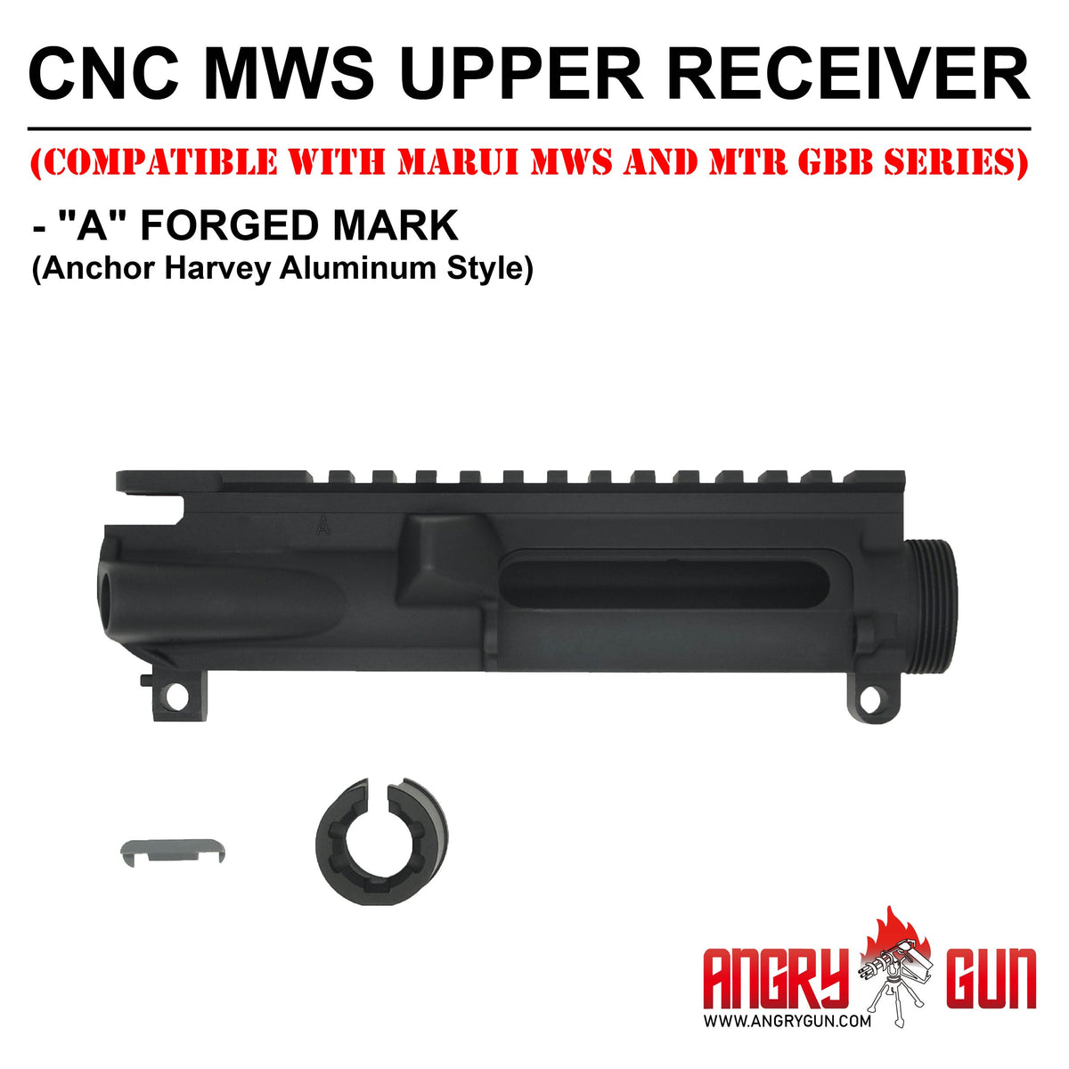 Angry Gun CNC MWS アッパーレシーバー (マルイ TM MWS GBBR 用)