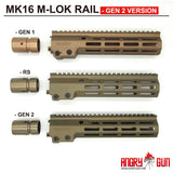 MK16 M-LOK RAIL 9.3 INCH - GEN 2 VERSION