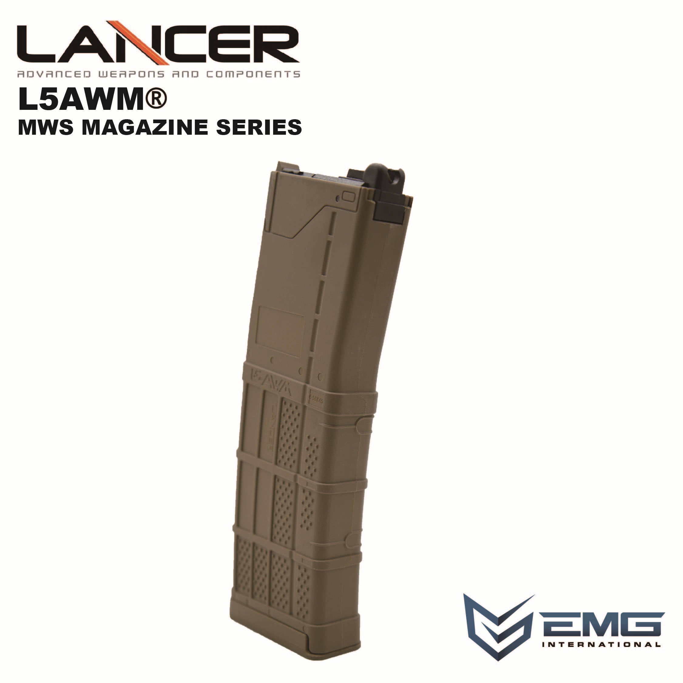 2024-25 秋冬新作  ハイブランドの EMG LANCER SYSTEMS LICENSED L5AWM V2 MWS MAGAZINE (OPAQUE バッグ