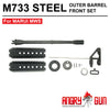 MARUI용 ANGRY GUN STEEL 아우터 배럴 프런트 세트 M723/M733 MWS GBB