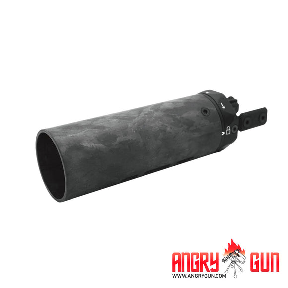 M-RAC STYLE SUPPRSSOR SHIELD (TYPE B & C) - BLACK CARBON 6.5 INCH