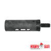 M-RAC STYLE SUPPRSSOR SHIELD (TYPE A) - BLACK CARBON 6.5 INCH