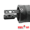 M-RAC STYLE SUPPRSSOR SHIELD (TYPE A) - BLACK CARBON 6.5 INCH
