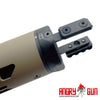 M-RAC STYLE SUPPRSSOR SHIELD (TYPE A) - CERAKOTE FDE 6.5 INCH