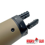 M-RAC STYLE SUPPRSSOR SHIELD (TYPE A) - CERAKOTE FDE 6.5 INCH