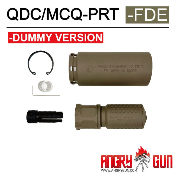 QDC/MCQ-PRT Dummy Suppressor – BLK/FDE | Angry Gun