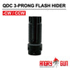 ANGRY GUN QDC 3プロング フラッシュハイダー