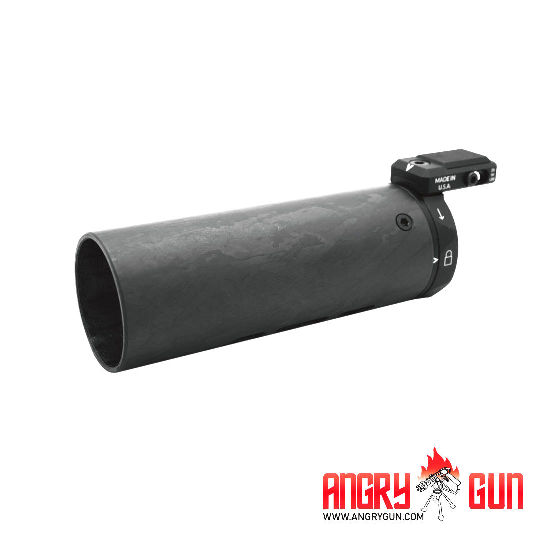 ANGRY GUN M-RAC サプレッサーシールド M-RAC STYLE SUPPRSSOR SHIELD (TYPE A) - BLACK CARBON 6.5 INCH