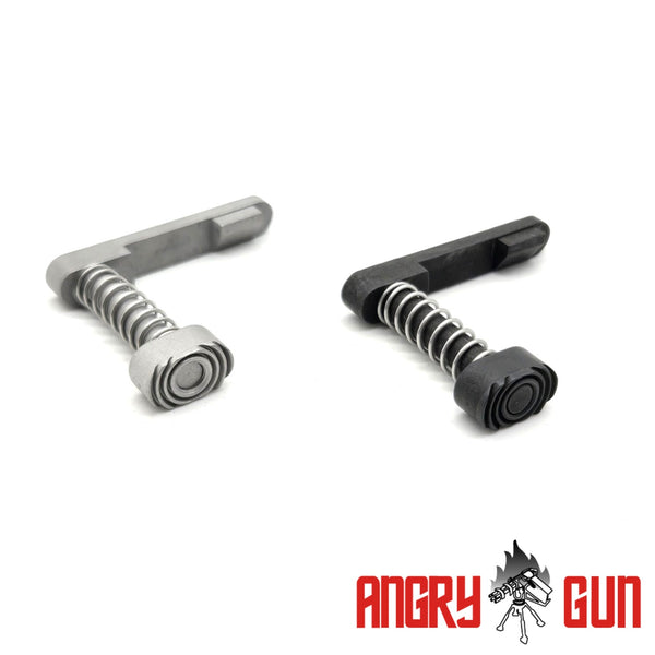 Angry Gun Stainless Steel Magazine Release for Marui M4 MWS GBB (Black or Silver)
