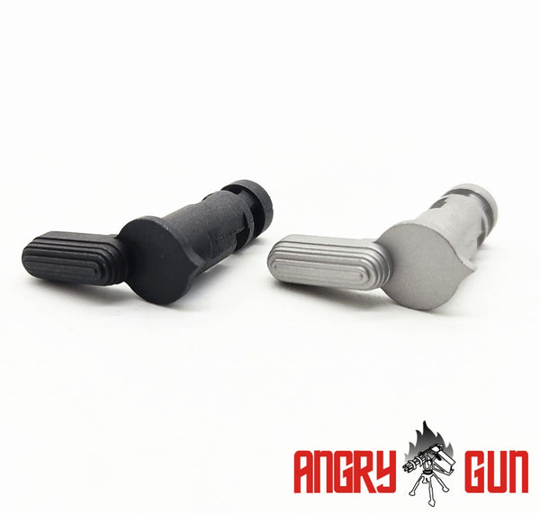 ANGRY GUN STAINLESS STEEL SAFETY SELECTOR FOR MARUI MWS GBB (Black or Silver)