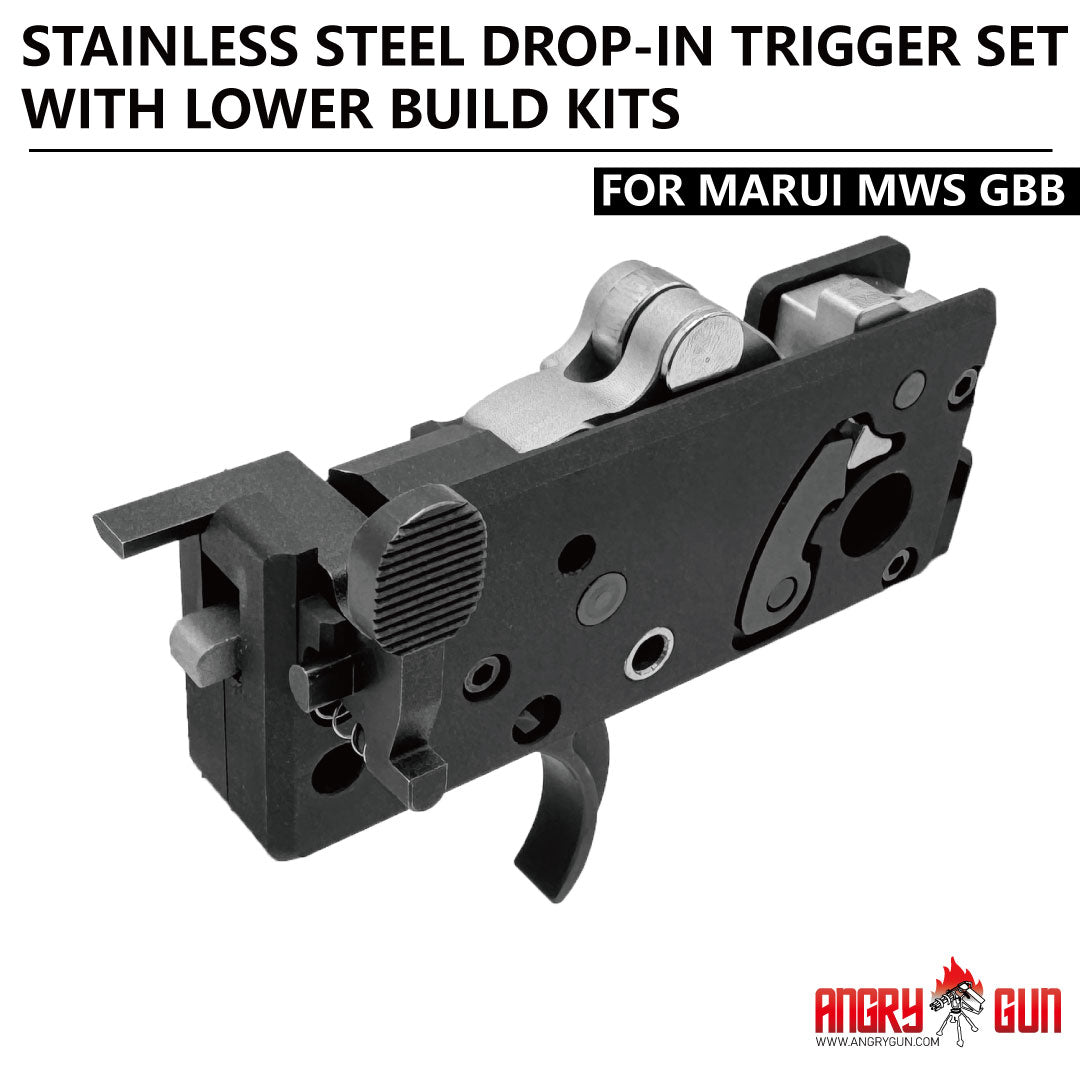Ark Dev Kit Trigger Box MWS Stainless Steel Drop-in Trigger Set & Lower Build Kits