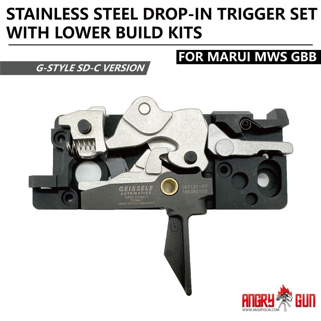 MWS Stainless Steel Drop-in Trigger Set & Lower Build Kits