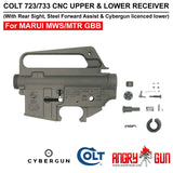 Angry Gun COLT 723 / 733 M16 A2 CNC Upper & Lower Receiver for Marui TM MWS / MTR GBB ( Colt Licensed w/ Roll Marking Press )