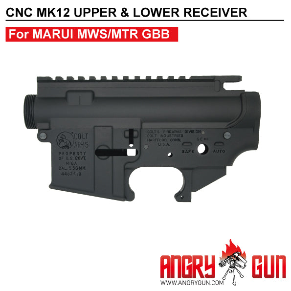 CYBERGUN COLT 라이센스 CNC MK12 MARUI MWS/MTR GBB용 상부 및 하부 리시버