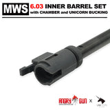 MWS 6.03 STAINLESS STEEL INNER BARREL SET (With Chamber Set & Bucking)
