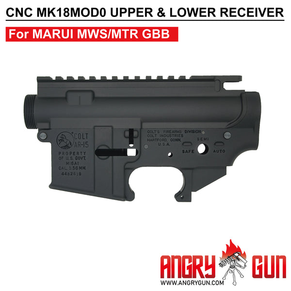 サイバーガン COLT ライセンス CNC MK18MOD0 マルイ MWS/MTR GBB 用アッパー &amp; ロワー レシーバー